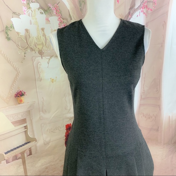 NEW Vince Pleated Gray Point Career Dress - Picture 4 of 11